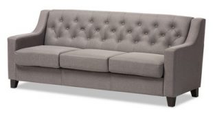 Arcadia Modern And Contemporary Fabric Upholstered Button - Tufted