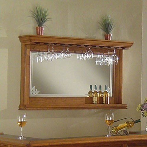 Buy Nova - Manchester Oak Bar Mirror by ECI from www.mmfurniture.com