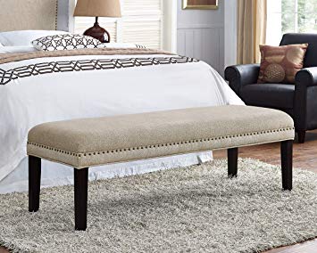 Amazon.com: Pulaski DS-8632-400 Selma Upholstered Bed Benches, Queen