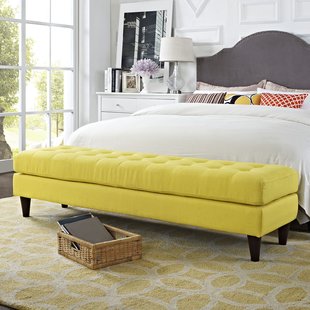 Yellow Bedroom Benches You'll Love | Wayfair