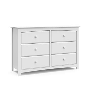 Amazon.com: Storkcraft Kenton 6 Drawer Universal Dresser, White
