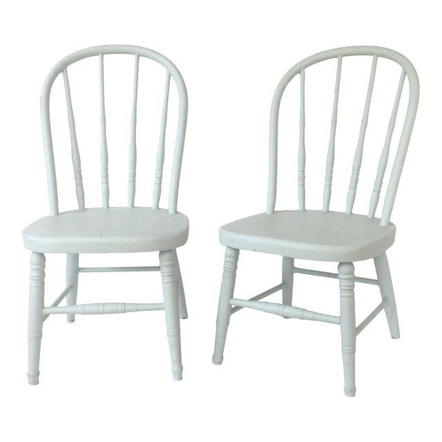 A Pair of Antique Painted Children's Chairs u2014 Kennedy Brown