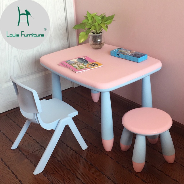 Louis Fashion Children's Desks Chairs Baby Tables Learning-in