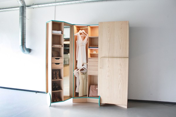 A Compact Walk-in Closet With Tons Of Hidden Storage