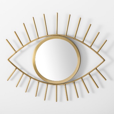 Eye Decorative Mirror Wall Sculpture Gold – Room Essentials™ : Target