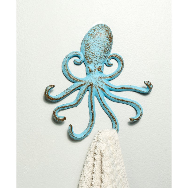 Cast Iron Octopus Decorative Wall Hook
