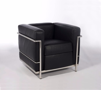 Designer Leather Chair / Mid Century Designer Armchair / Real Top