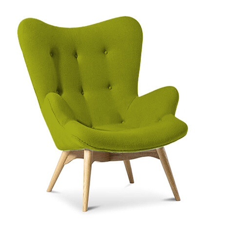 Cashmere Designer Armchair Lime | Specialist Furniture Contracts