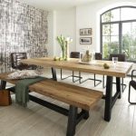 Dining benches are space saving & comfortable!
