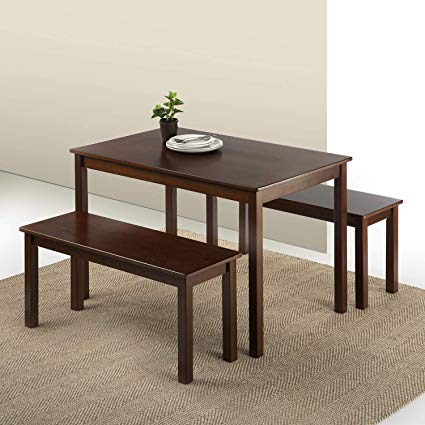 Amazon.com - Zinus Juliet Espresso Wood Dining Table with Two