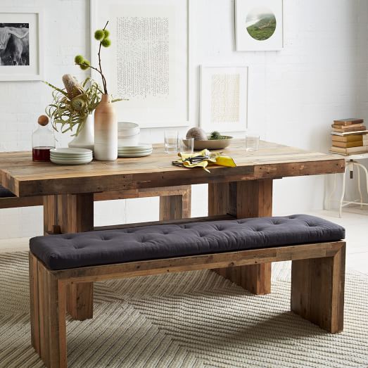Emmerson® Reclaimed Wood Dining Bench - Reclaimed Pine | west elm