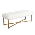Stylish and Comfortable Fabric Bench