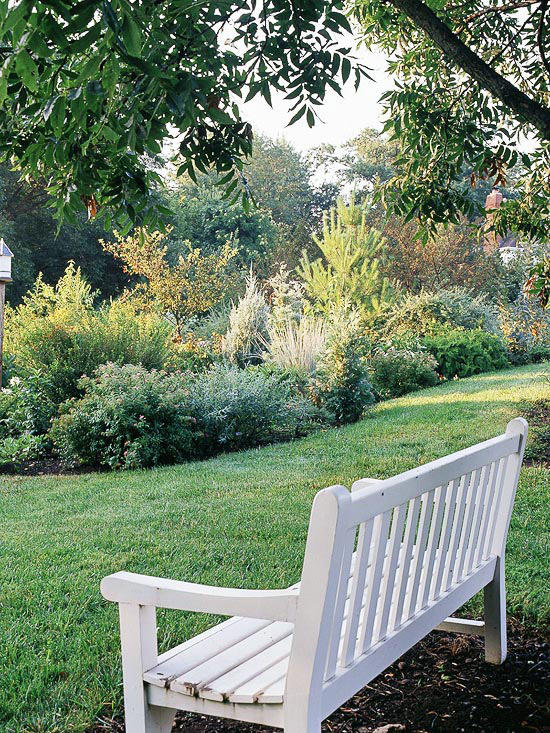 The Many Moods of Garden Benches | Better Homes & Gardens