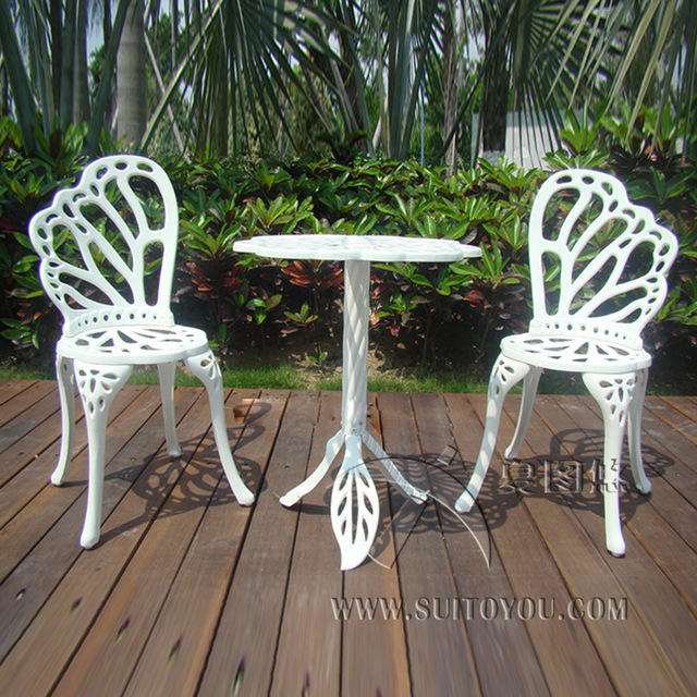 3 piece hot sale cast aluminum patio furniture garden furniture