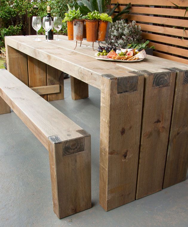 Garden tables for sociable evenings