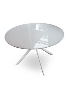 Tide Round to Elliptical Glass Kitchen Table | Expand Furniture