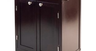 Amazon.com - Small Dark Espresso Kitchen Cart Rolling Cabinet Drawer