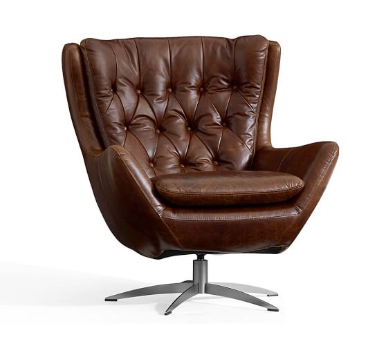 Leather chairs with comfortable covers!