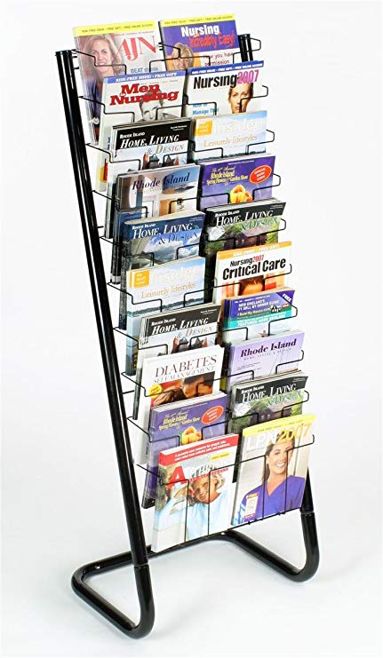Amazon.com : Displays2go 57-Inch Floor-Standing Wire Magazine Rack