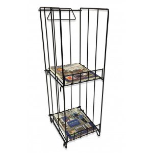 2 shelf Wire Magazine Rack | Magazine Displays | Siegel Display