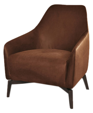 Zoom image Celine Armchair Contemporary, Transitional, MidCentury Modern,  Wood, Upholstery Fabric, Armchairs Club