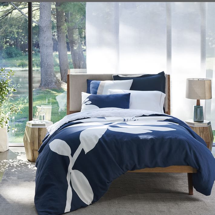 Modern Bed – Linen Weave | west elm
