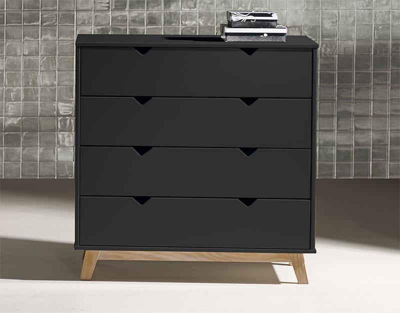 Black Contemporary Chest Of Drawers