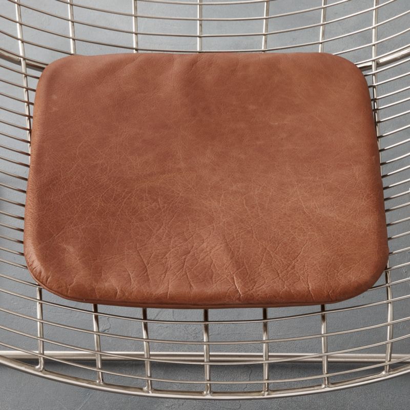 brown leather chair cushion