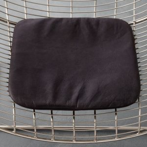 black leather chair cushion