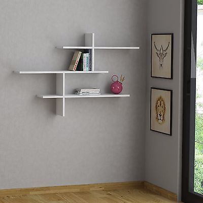 Leo Modern Wall Shelf White | Ideas for me house | Wall Shelves