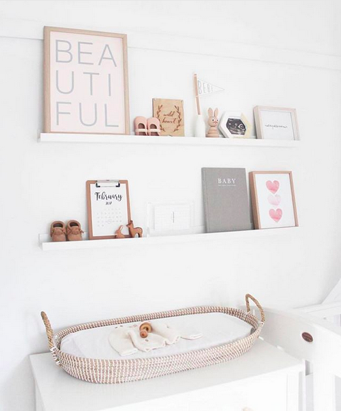 nursery wall shelves