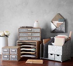 Brokers Wood & Galvanized Home Office Collection