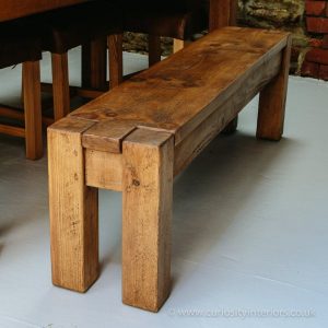 Lumber Plank Bench | Rustic Dining Benches from Curiosity Interiors