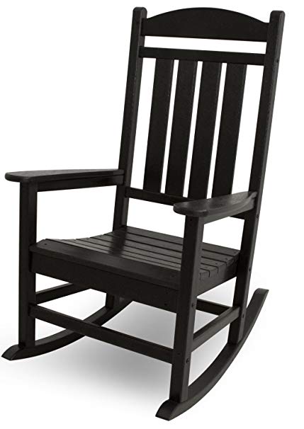Amazon.com : POLYWOOD R100BL Presidential Outdoor Rocking Chair
