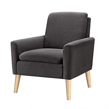 Amazon.com: Modern Accent Chair, Single Sofa Linen Fabric Armchair