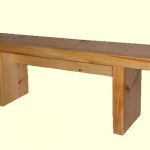 Solid wood benches