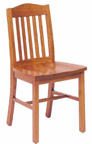 Community Addison Solid Oak Armless Chair - 353a | Wooden Chairs