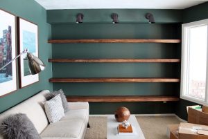 DIY Solid Wood Wall-to-Wall Shelves | DIY furniture | Wall Shelves