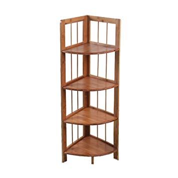 Amazon.com: Lil Shelf Solid Wood Shelves Floor Corner Shelf Bedroom
