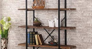 Amazon.com: O&K Furniture 5-Shelf Industrial Style Bookcase and