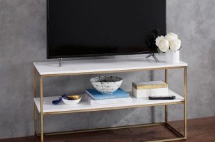 Delaney Marble TV Stand | Pottery Barn
