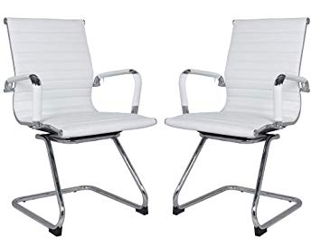 Amazon.com: Classic Replica visitors chair in WHITE PU leather