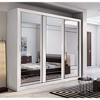 Brand New Modern Bedroom Mirror Sliding Door Wardrobe ARTI 2 in