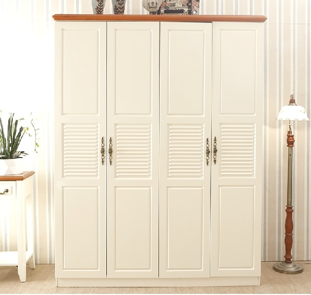 Mediterranean wood panels combine four wardrobe closet four modern