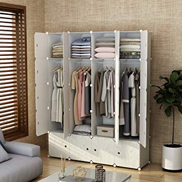 Amazon.com: MAGINELS Closet Shelves Wardrobe Clothes Organizer Cube