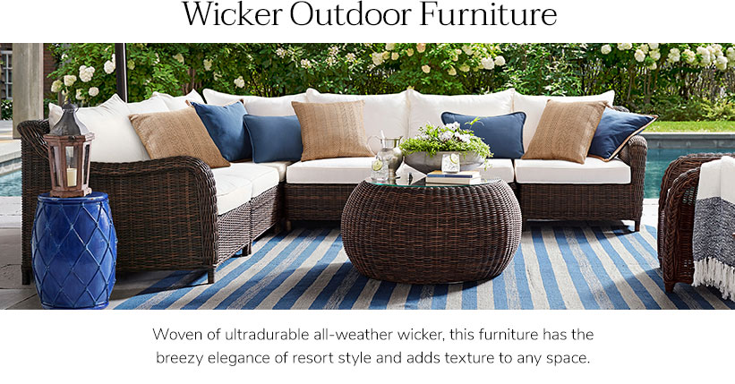 Wicker furniture: natural design in a
  sophisticated way