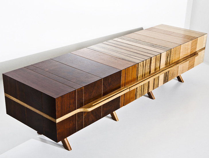Chissick Design Turns Salvaged Wood Scraps Into Beautiful Fused