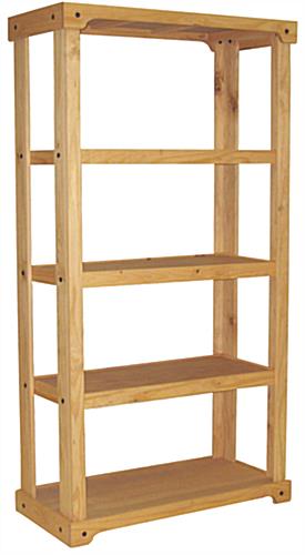 Wood Shelving Unit | Open Backdrop