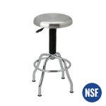 Work stool with ergonomic properties