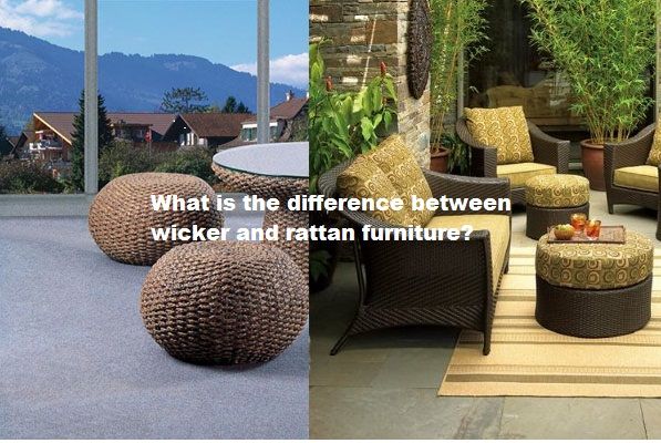 What is the difference between wicker and rattan furniture?